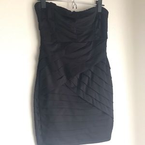 Agaci Strapless Asymmetrical Dress
